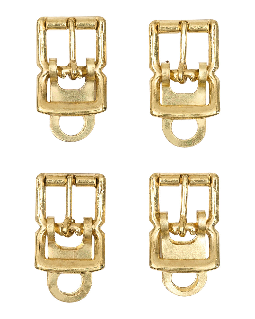 4 stk. spænder - 8 mm guld