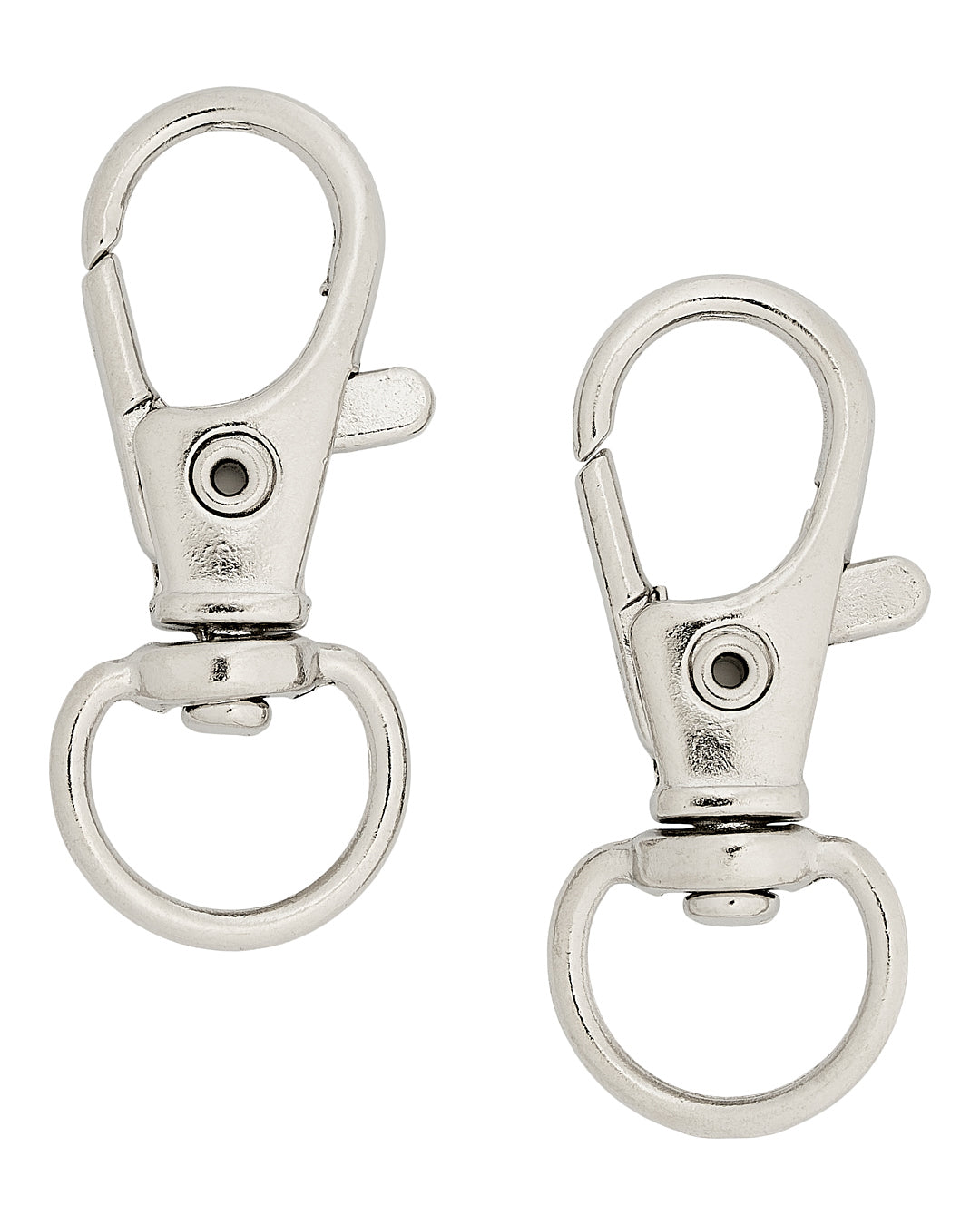 2 stk. karabin - Sølv 10 mm