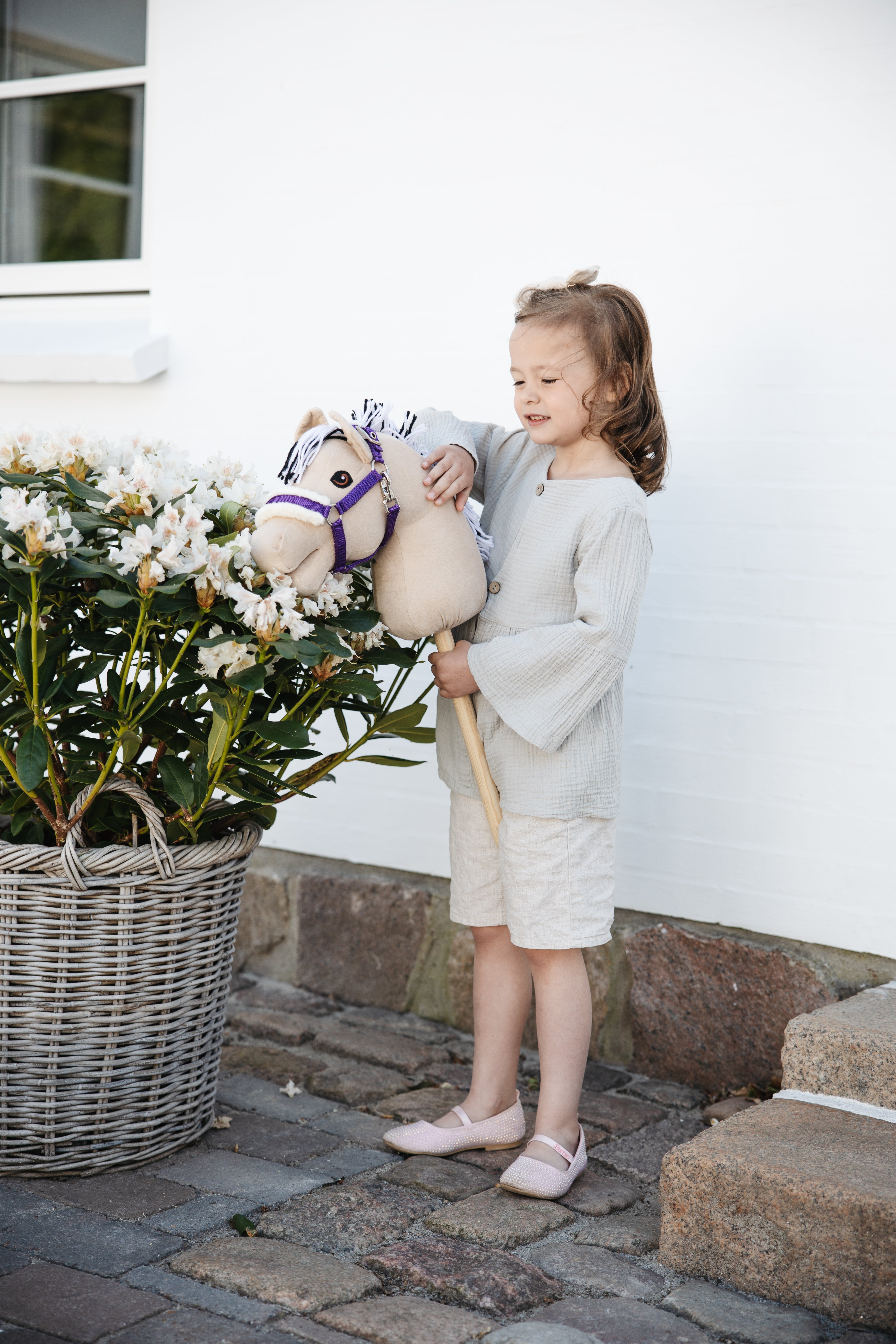 Lilla grime med lammeskind